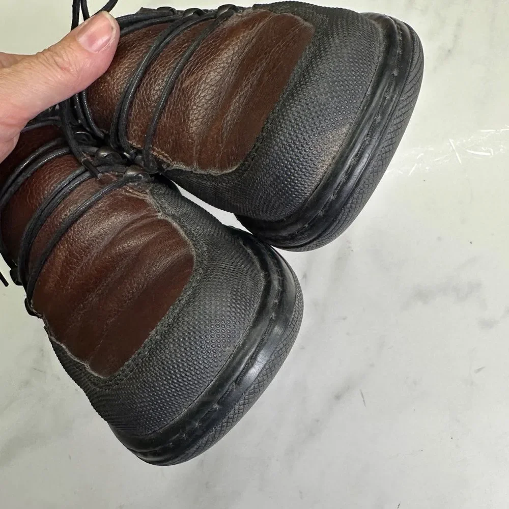 Dansko Janika Oxford Lace Up Shoes, Brown Leather Comfort Slip Ons, Women 7.5-8